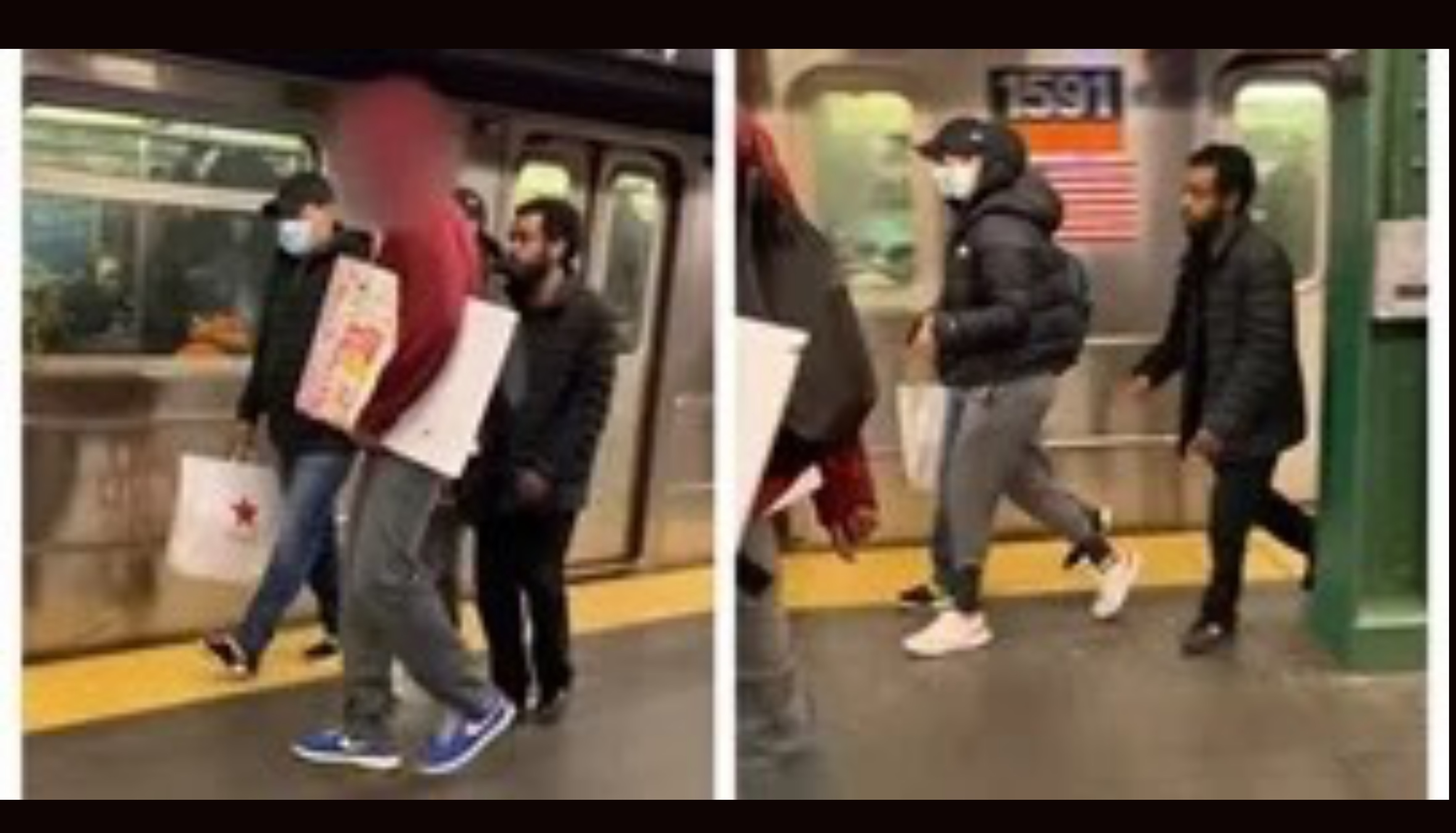هجوم عنصري على زوجين أسيويين بمترو نيويورك بسبب «فيروس كورونا» (فيديو وصور)