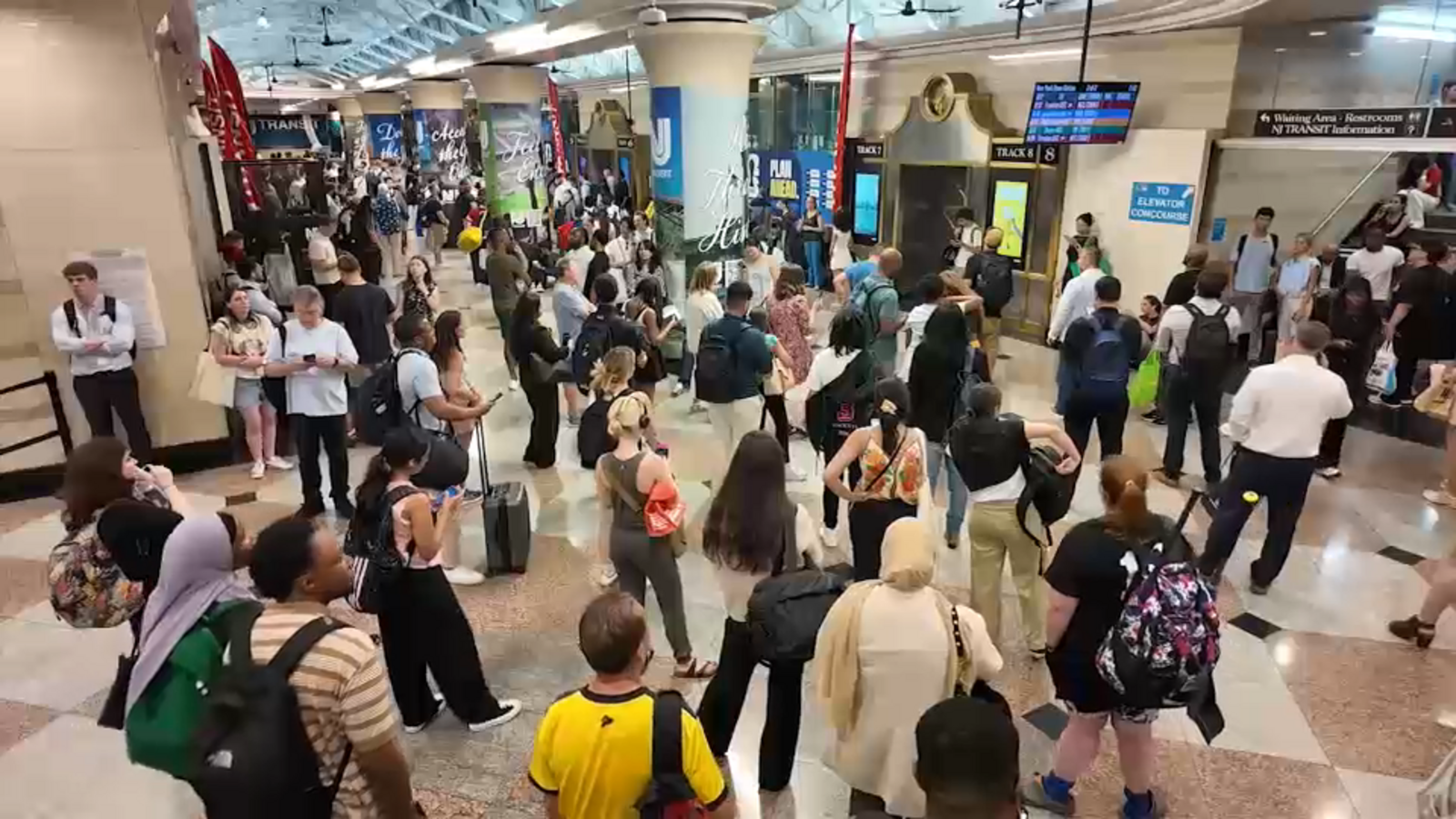 تأخيرات NJ Transit تصل لـ90 دقيقة في نيوجيرسي مع ارتفاع حرارة المحطات