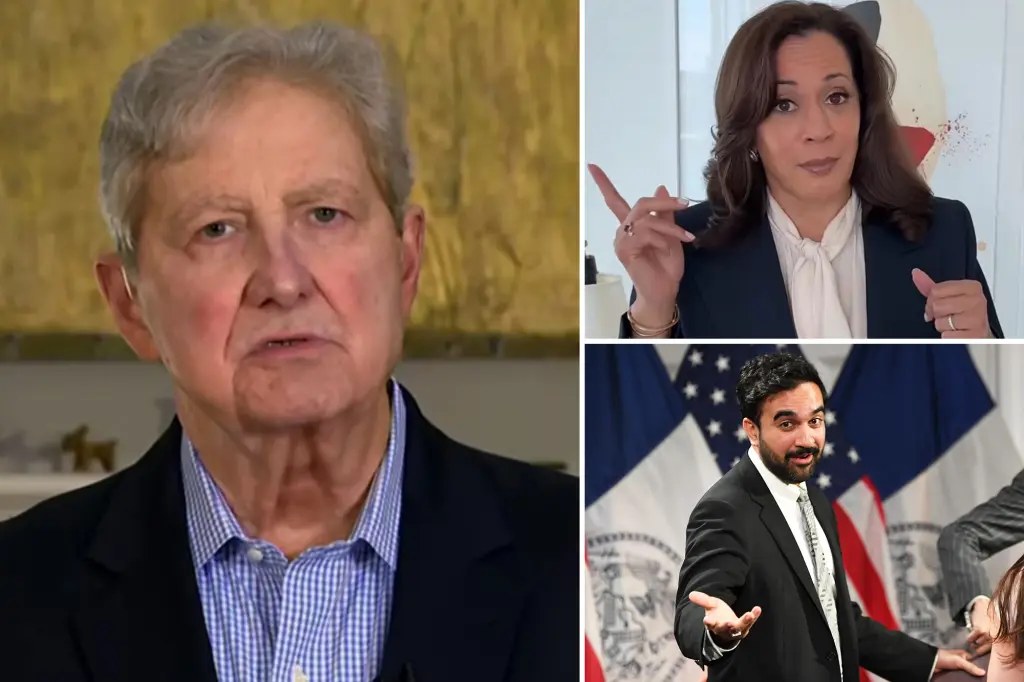 السيناتور جون كينيدي يسخر من الاشتراكيين بلقب «لولو لينينز» ويهاجم كامالا هاريس