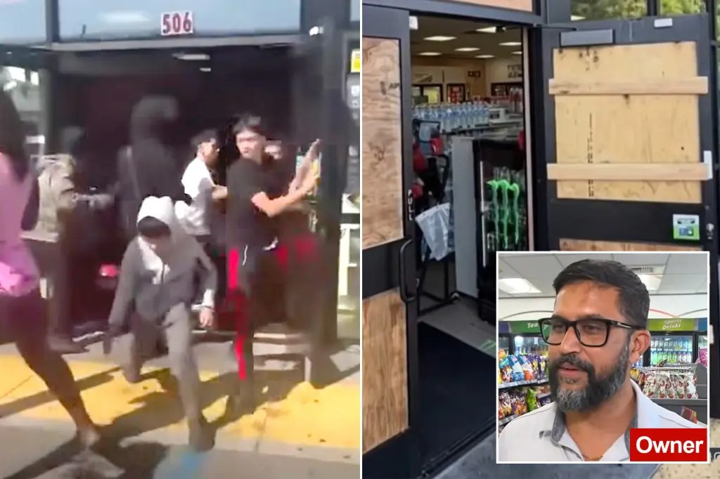 مجموعة مراهقين تقتحم متجر 7-Eleven وتنهبه في أوكلاند بولاية كاليفورنيا