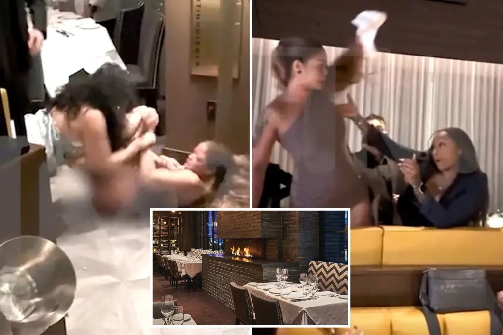 شجار عنيف بين نساء في مطعم Steak 48 الفاخر ببيفرلي هيلز يبدأ بسبب الجلوس في حضن رجل