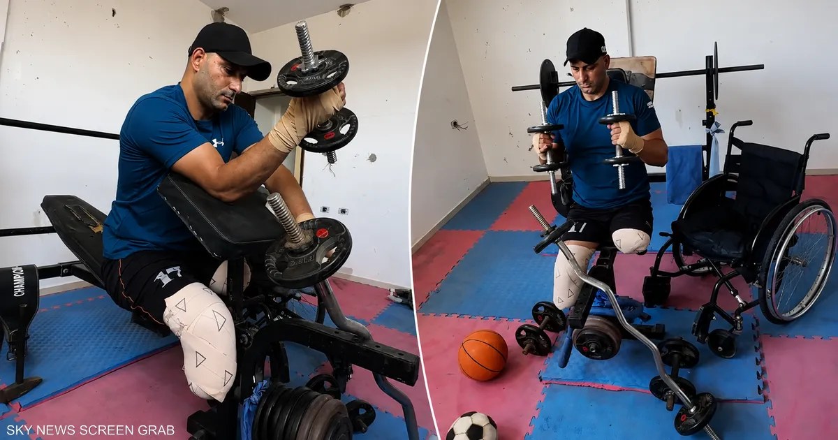 فلسطين: لاعب غزة علام شبير يتمسك بالعودة إلى الرياضة بعد بتر ساقيه