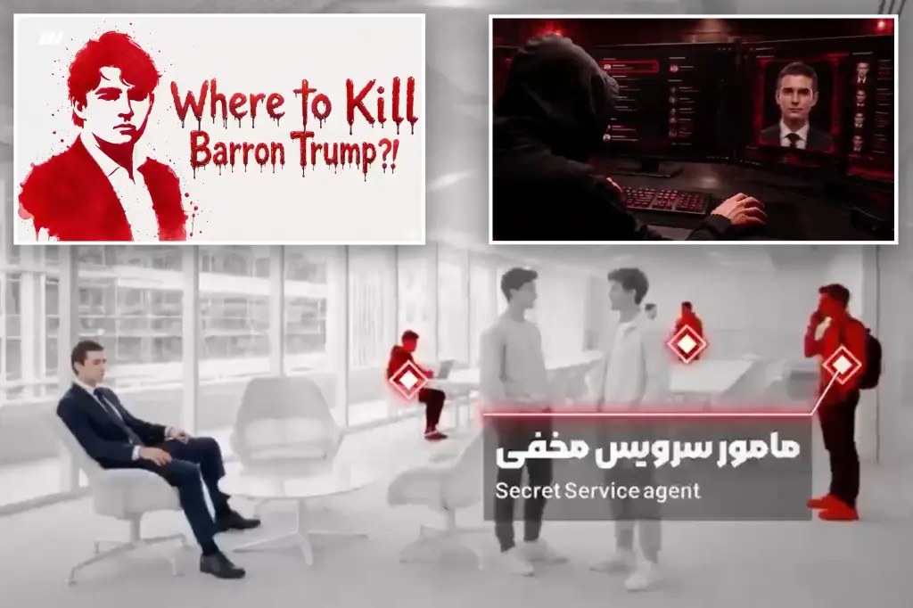 وسائل إعلام إيرانية تبث فيديو يزعم مراقبة بارون ترامب وتداول تقارير عن مكافأة لقتله