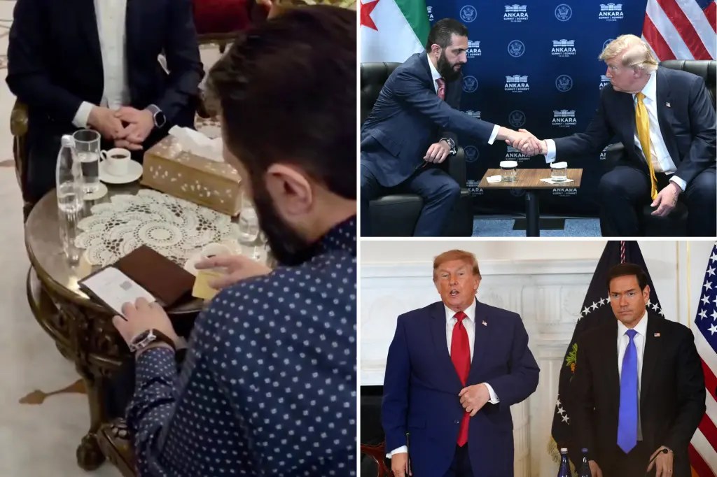 الرئيس السوري أحمد الشرع يستخدم بطاقة «فيزا» في دمشق بعد رفع سوريا من قائمة الإرهاب الأميركية