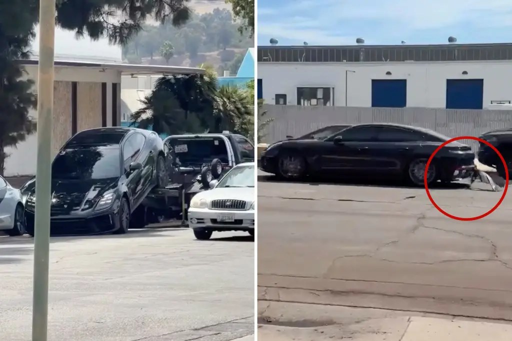 سائق بورشه يجر ذراع شاحنة سحب ويفر من الحجز في غلينديل بلوس أنجلوس