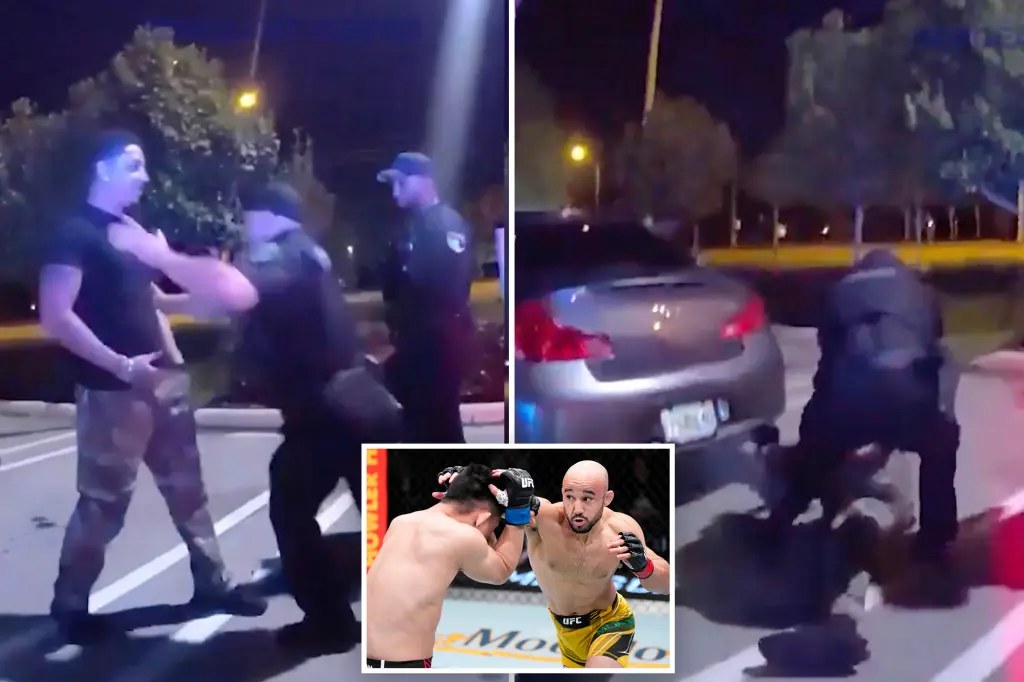 شرطي ومقاتل UFC سابق يطرح سائقًا أرضًا خلال توقيف مروري في جنوب فلوريدا
