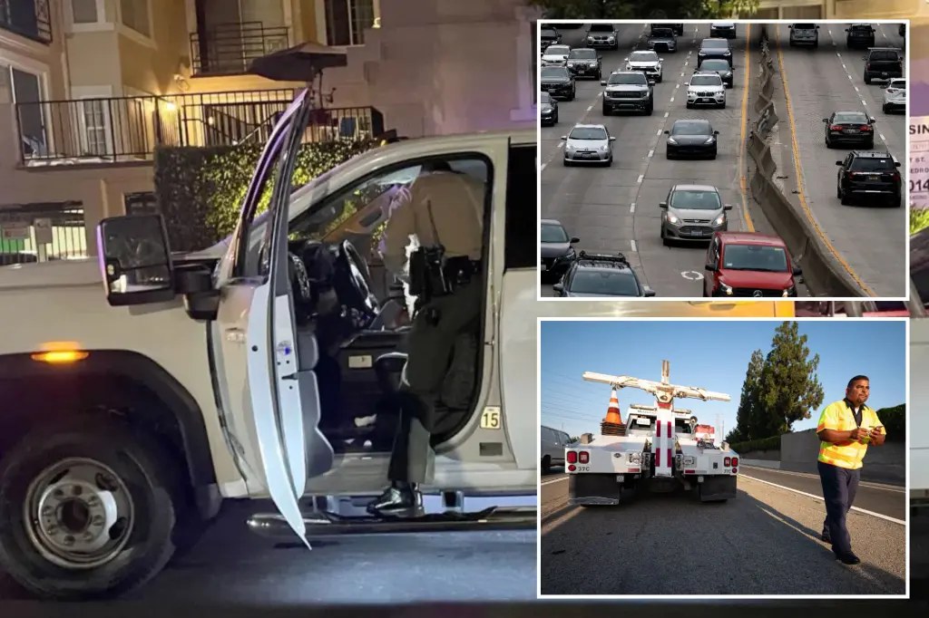 نواب شريف ويست هوليوود يوقفون سائق شاحنة قطر مشتبهًا به وسط تحذير من احتجاز السيارات في لوس أنجلوس