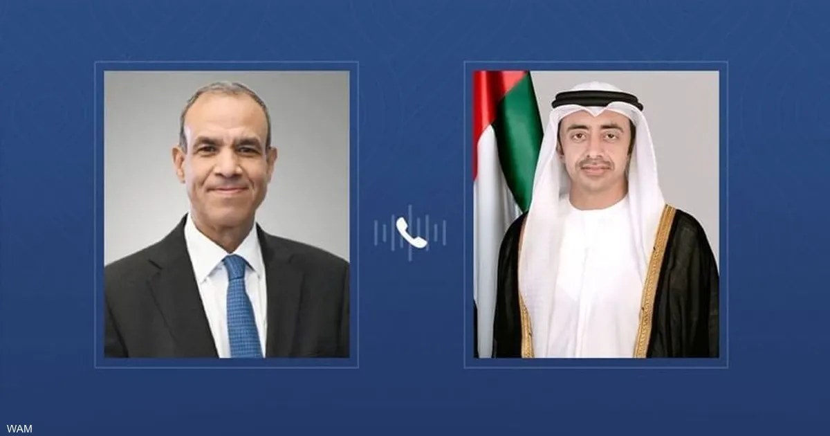 الإمارات ومصر تبحثان هاتفياً تطورات المنطقة والتعاون المشترك