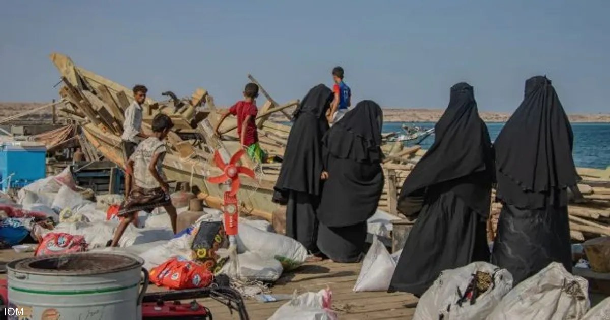 أكثر من ألفي نازح من اليمن يصلون بحرا إلى جيبوتي