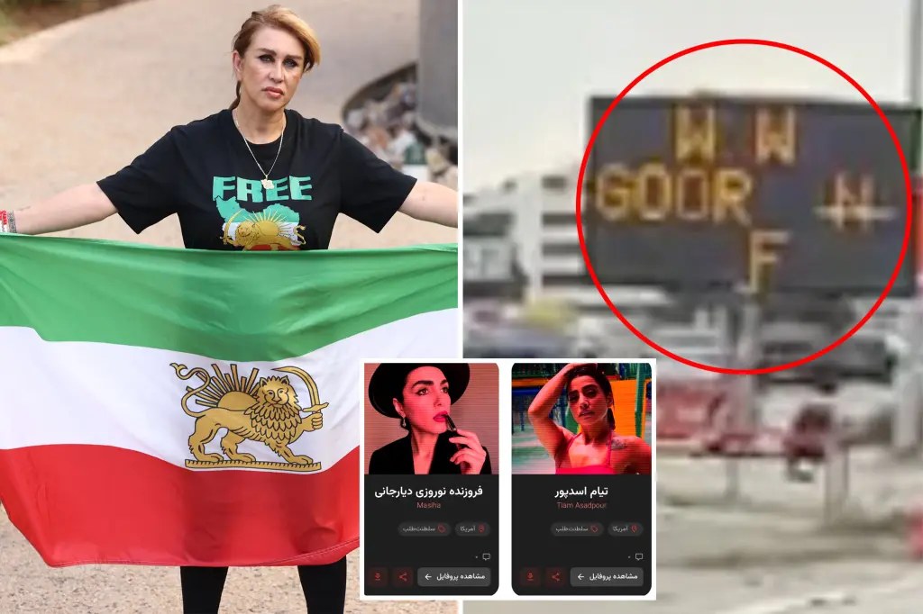 اختراق لوحة مرورية في لوس أنجلوس للترويج لموقع يهدد معارضين إيرانيين