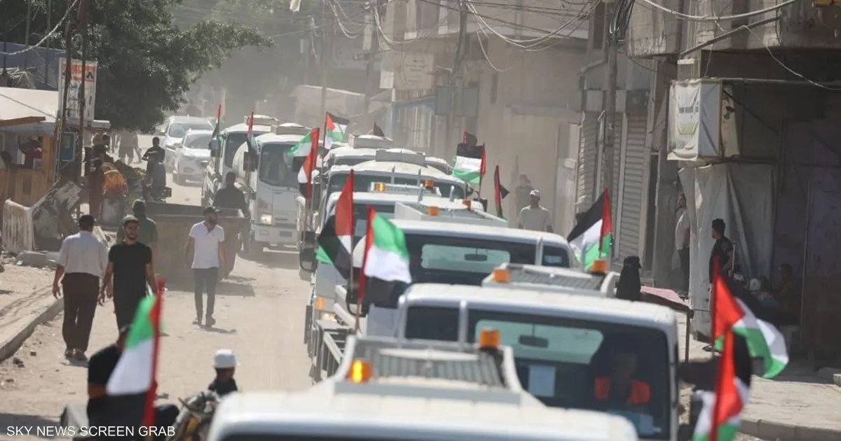 فلسطين تتسلم 9 صهاريج إماراتية لمياه الشرب في غزة