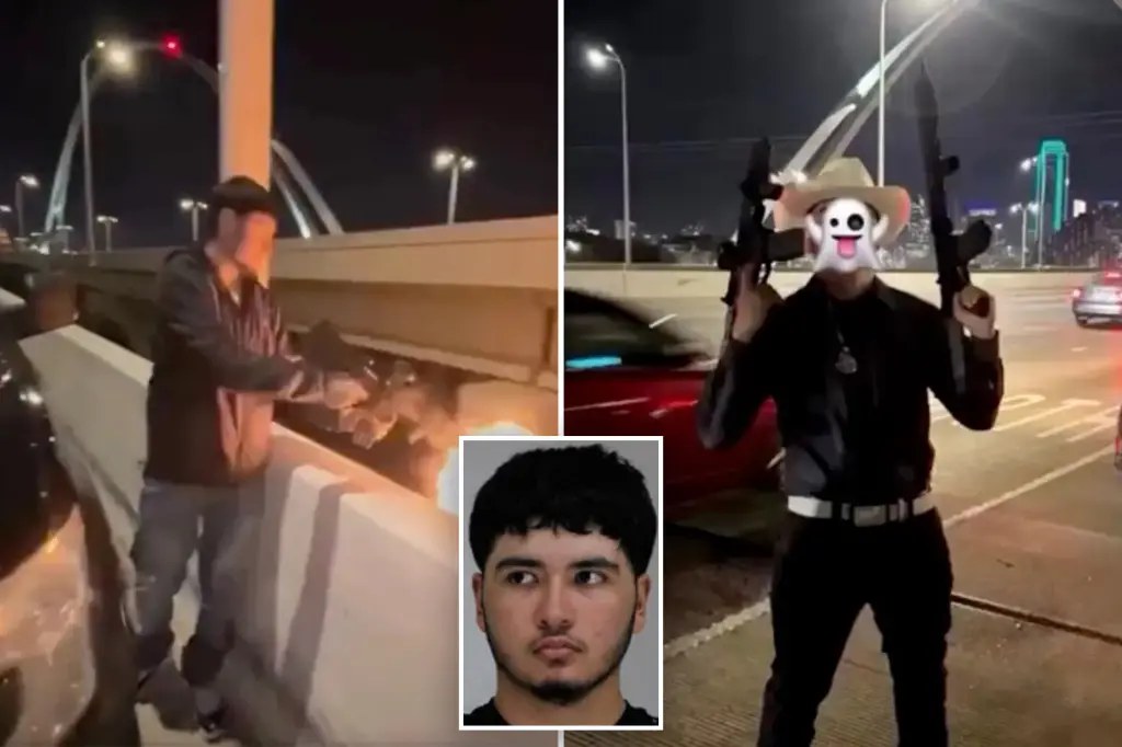 سجن مكسيكي 35 شهرًا لإطلاقه أكثر من 100 طلقة من جسر في دالاس