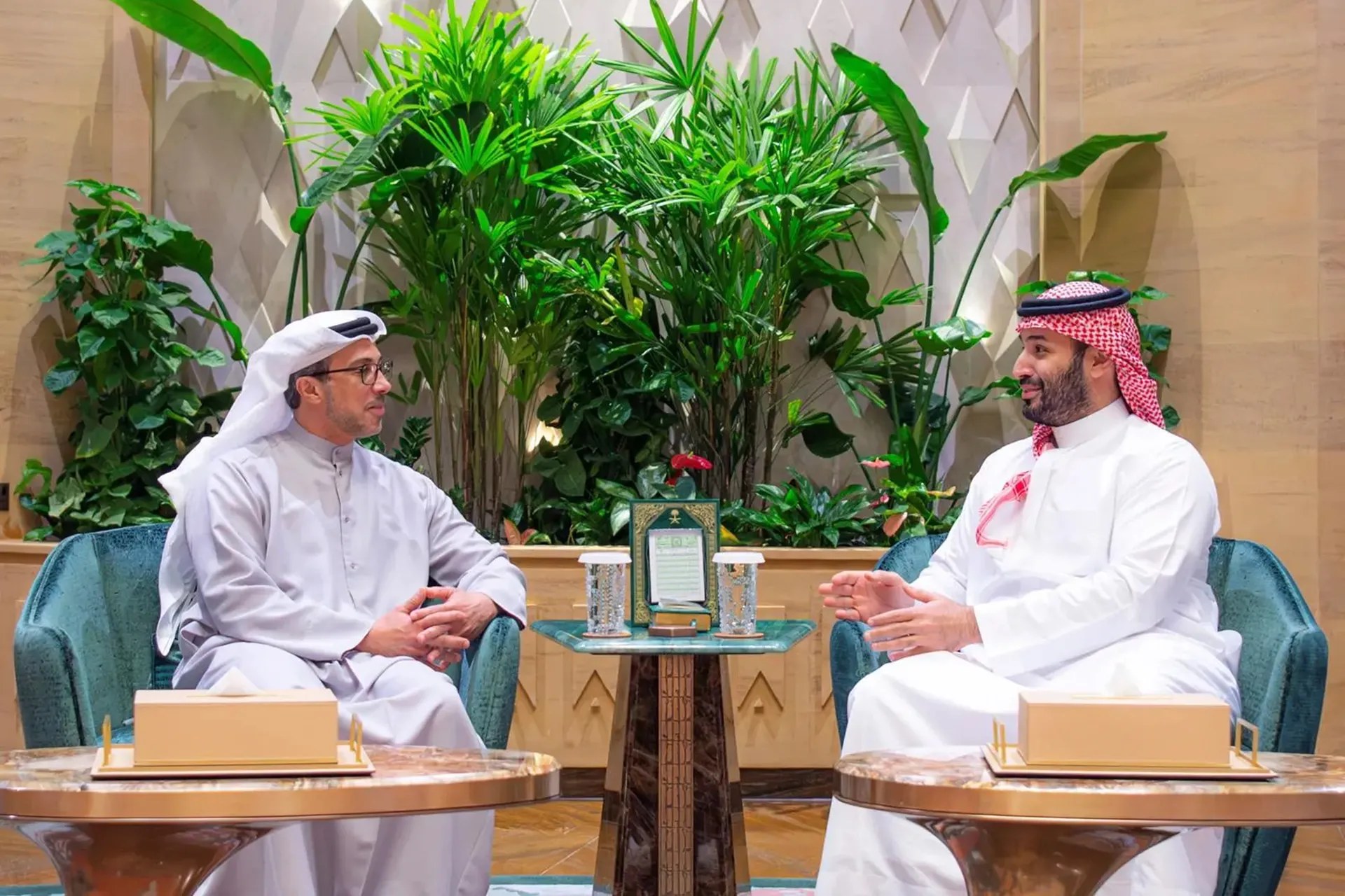 ولي عهد السعودية يبحث مع نائب رئيس الإمارات العلاقات وتطورات المنطقة