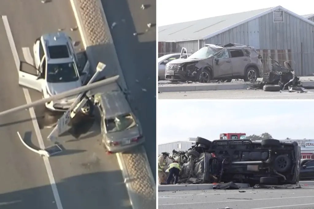 شرطة أوكسنارد بولاية كاليفورنيا توقف رجلًا بعد تصادم 8 مركبات أودى بحياة شخصين