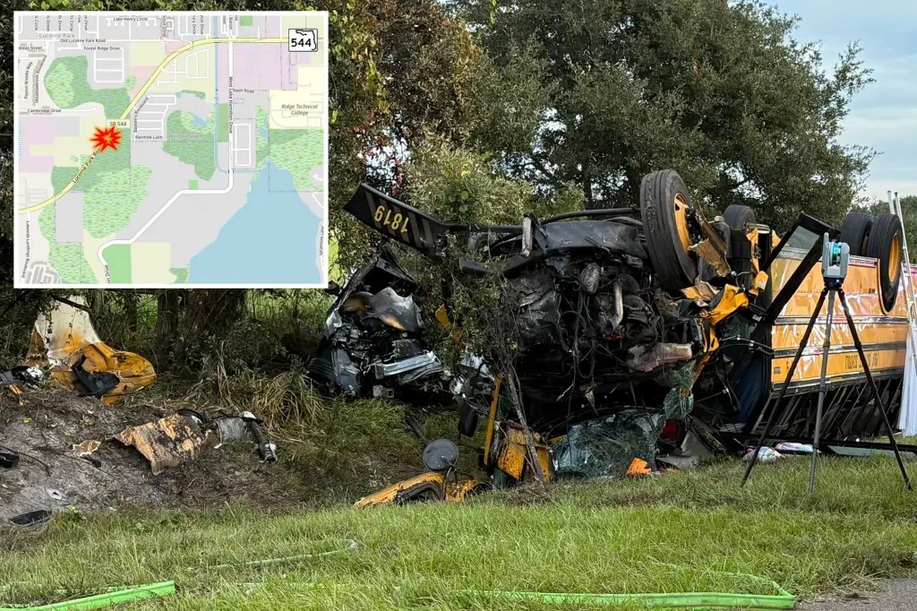 مقتل طالبة وسائق سيارة وإصابة أكثر من 40 في حادث حافلة مدرسية بفلوريدا