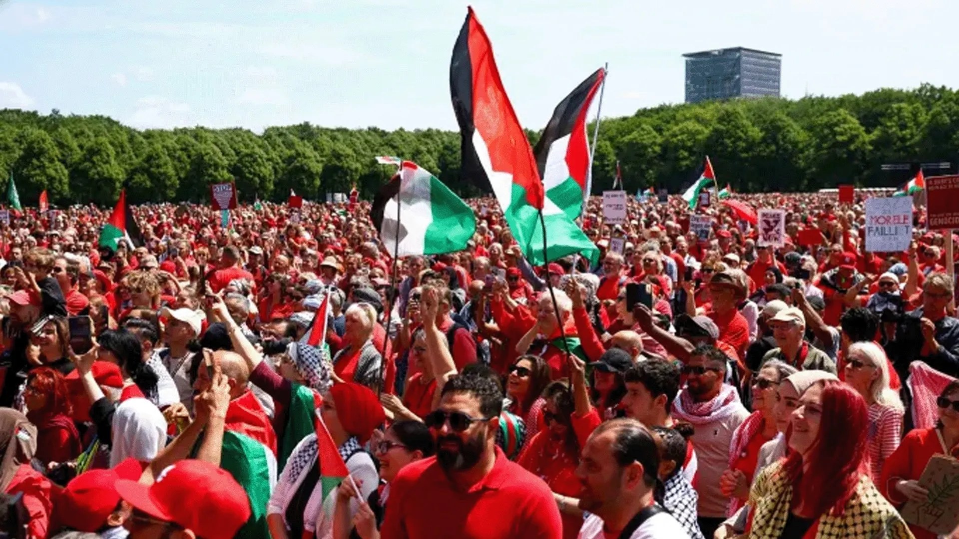 تظاهرات تضامنية مع غزة في مدن حول العالم في الذكرى الثالثة لطوفان الأقصى