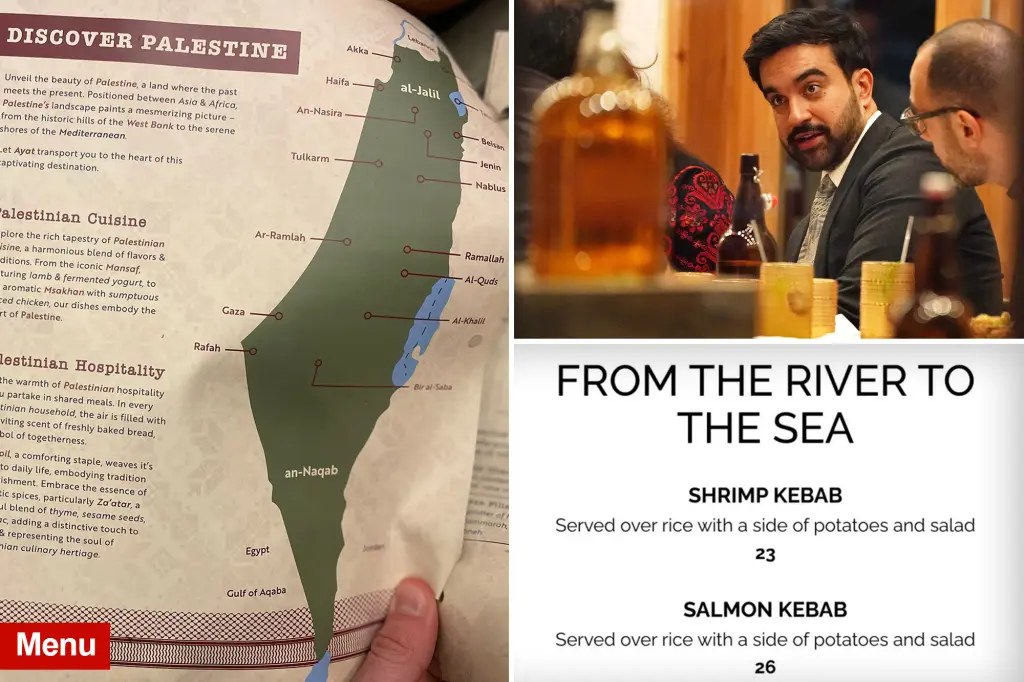 عمدة نيويورك يتناول العشاء في مطعم فلسطيني بذكرى هجمات 7 أكتوبر وسط احتجاجات على موقفه من فلسطين