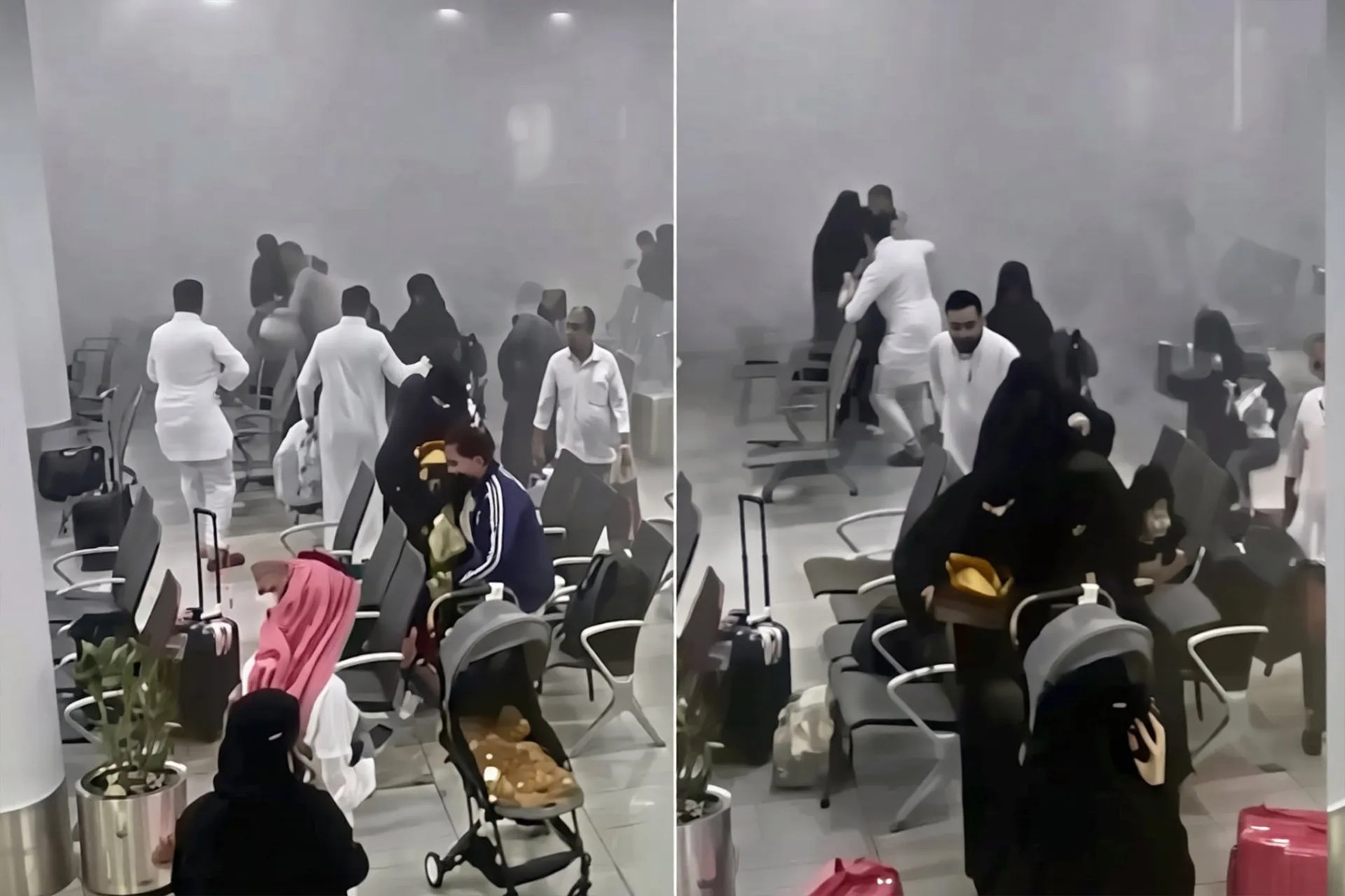 إشادة في السعودية بعبد السلام العمري لمساعدته امرأة مسنة خلال هجوم مطار أبها